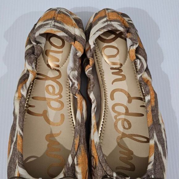 NEW Sam Edelman Felicia Ballet Flat Size 9 Soft Grey Multi Bow Slip On - Picture 7 of 12